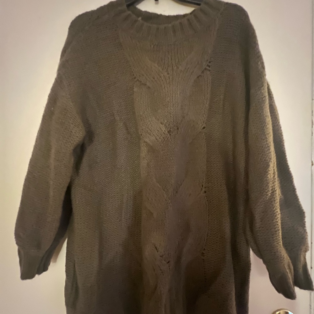 Free People Cable Knit Sweater